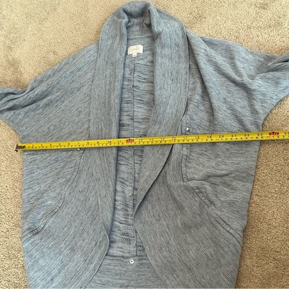 ARITZIA Wilfred Diderot Cocoon blue open front circle cardigan Sz S - Picture 7 of 9